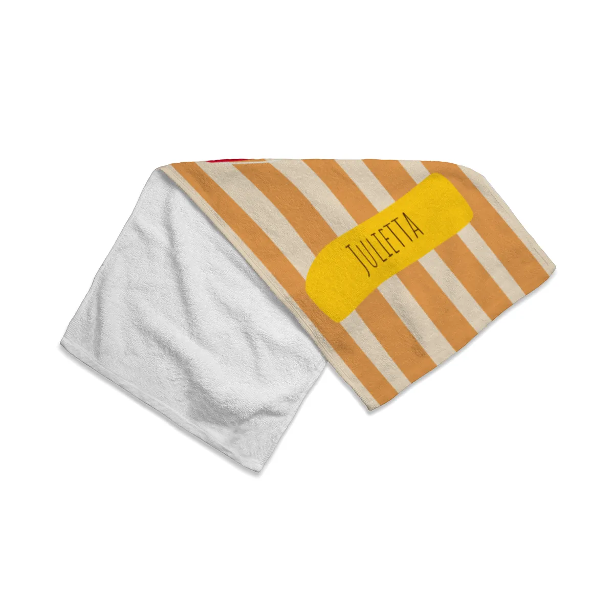 Badetuch Sommer - mit Namen personalisierbar - personalisiertes Namens-Badetuch - Strandtuch mit Wunschtext -