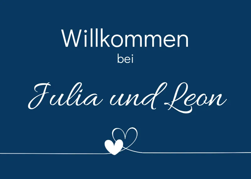 Personalisierte Fußmatte Willkommen Herzen - mit Name personalisierbar - Geschenk zum Einzug - Fußmatte Willkommen Herzen schwarz 70 x 50 cm