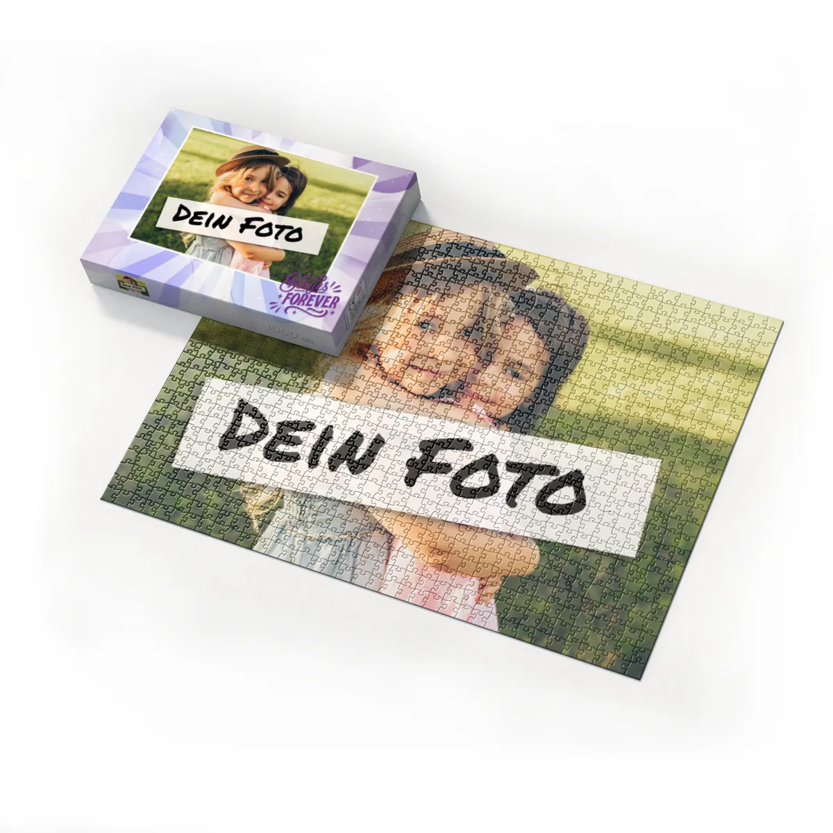 Fotopuzzle 500 Teile personalisiert für Erwachsene - Schachtel Besties