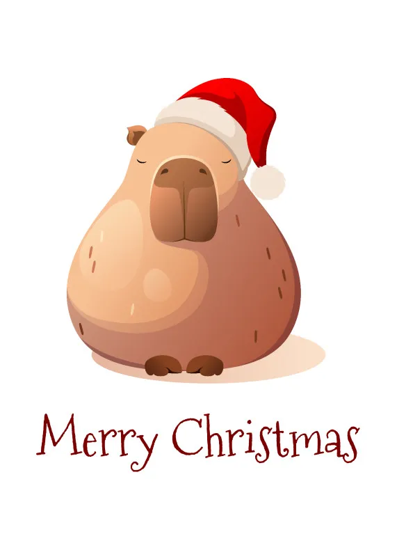 Geschirrtuch Weihnachtscapy mit Mütze