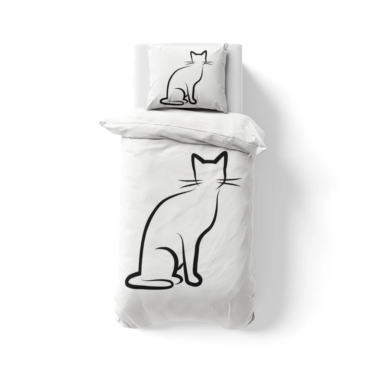 Bettwäsche-Set Black Cat 1 Mikrofaser