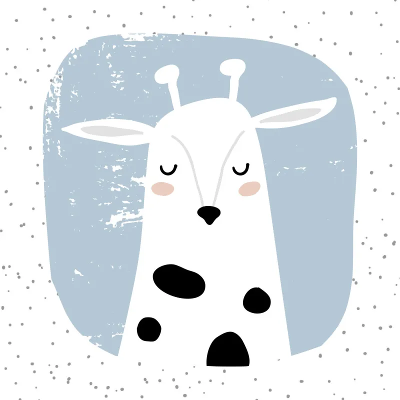Samtkissenbezug Sweet Giraffe