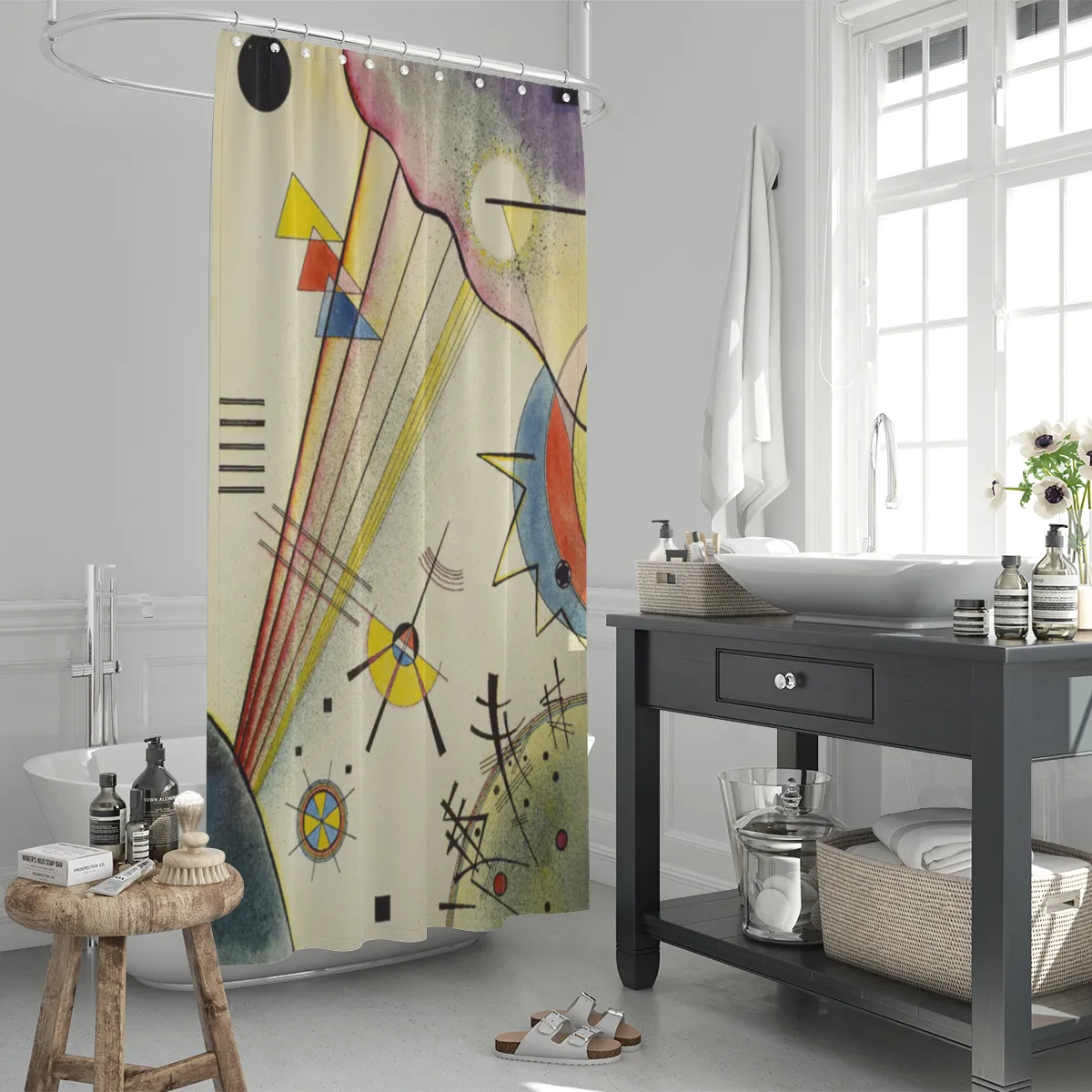 Duschvorhang Kandinsky - Deutliche Verbindung