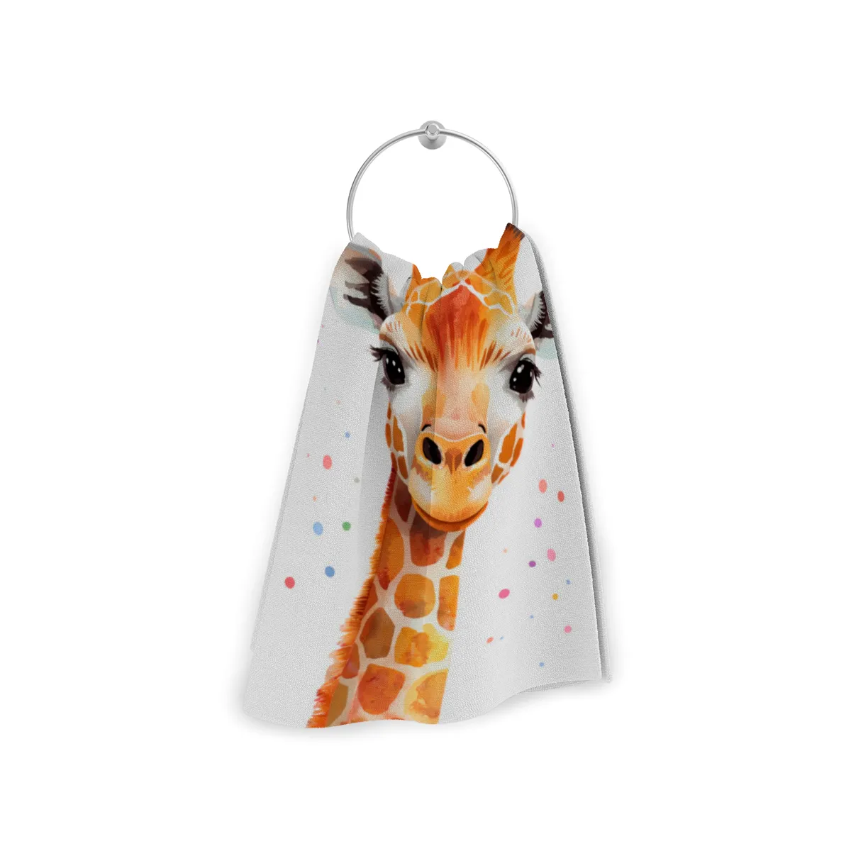 Badetuch mit Namen personalisierbar - personalisiertes Namens-Badetuch - Strandtuch mit Wunschtext - Giraffe