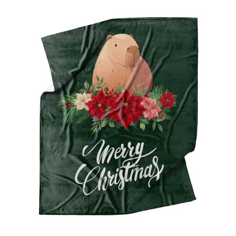 Wohndecke Weihnachtscapy mit Mütze