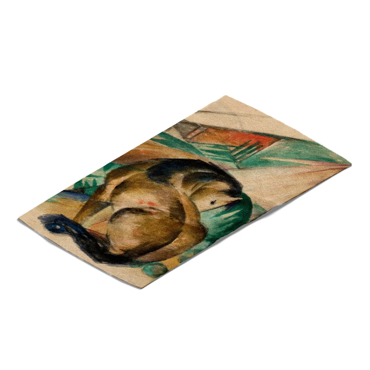 Handtuch Sitzendes Pferd - Franz Marc