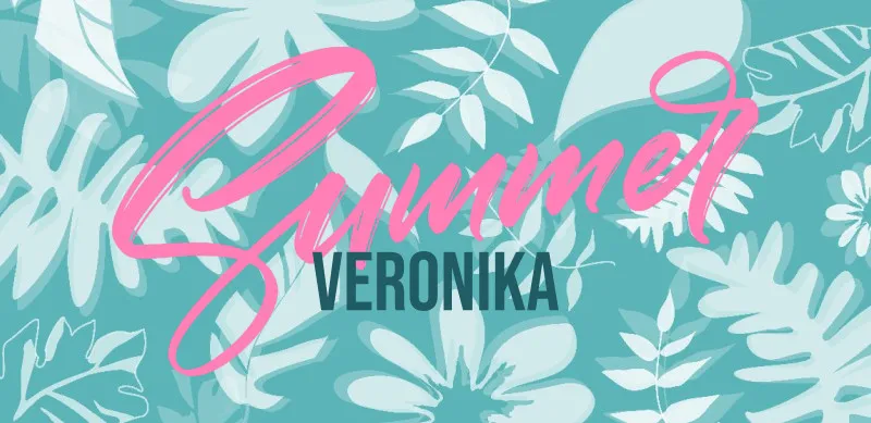 Badetuch Summer mit tropischen Blättern - mit Namen personalisierbar - personalisiertes Namensbadetuch - Strandtuch Sommer mit Namen - Summerleaves