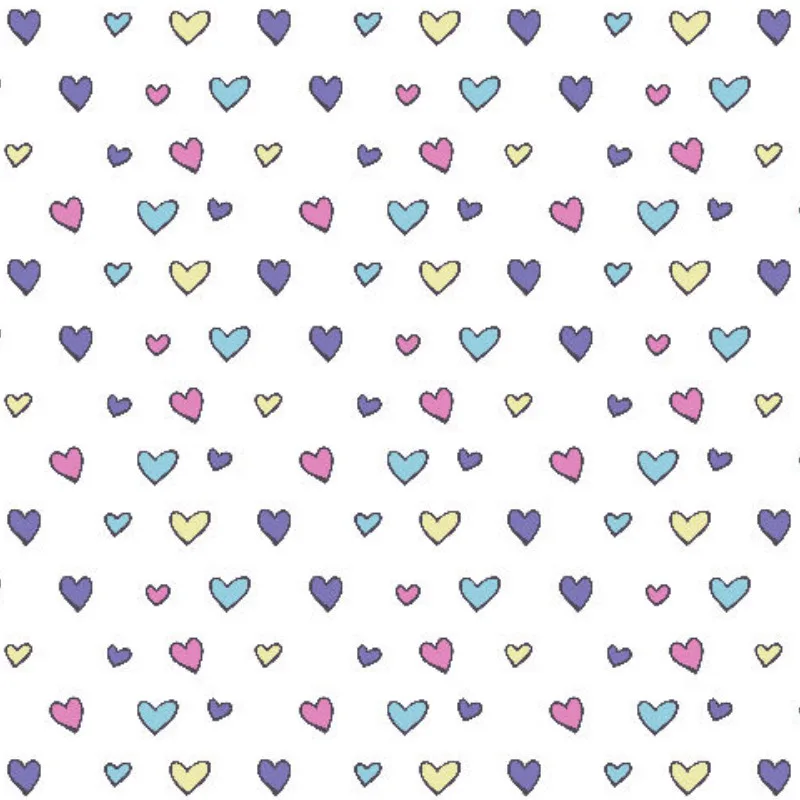 Kinderbettwäsche-Set Colorful Hearts Mikrofaser