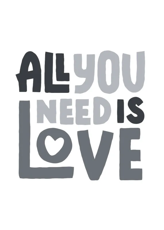 Geschirrtuch All you need is love