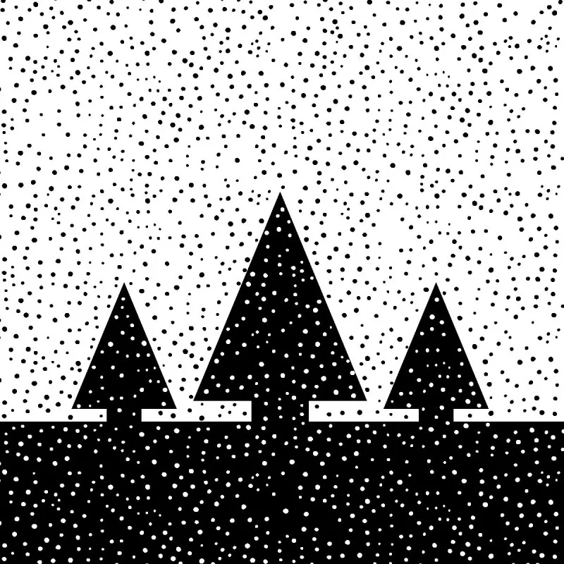 Samtkissenbezug Tannenbaum