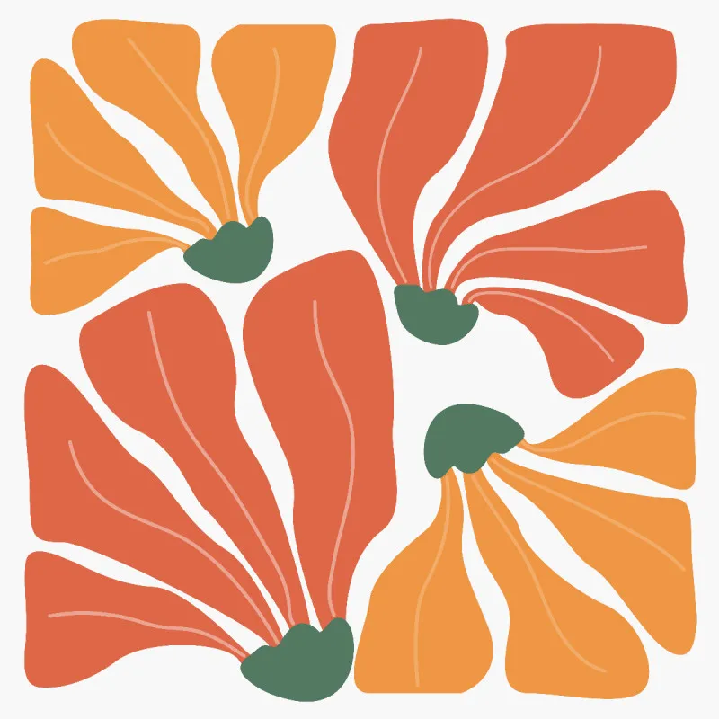 Samtkissenbezug Flower Abstrakt