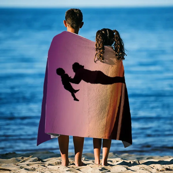 Handtuch mit Foto - personalisiertes Fotohandtuch - Foto-Handtuch selbst gestalten - 1 Foto