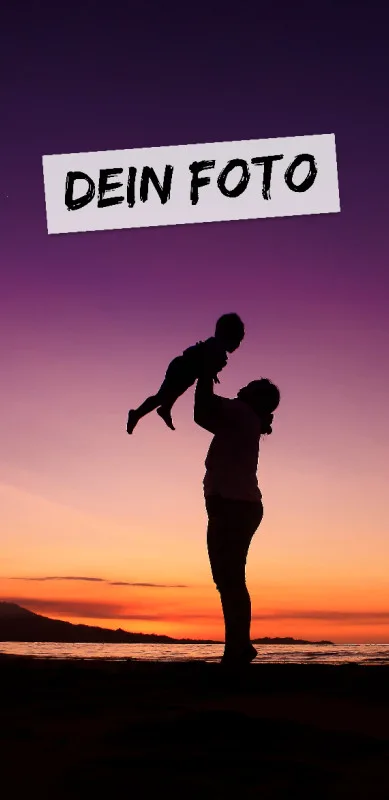 Handtuch mit Foto - personalisiertes Fotohandtuch - Foto-Handtuch selbst gestalten - 1 Foto
