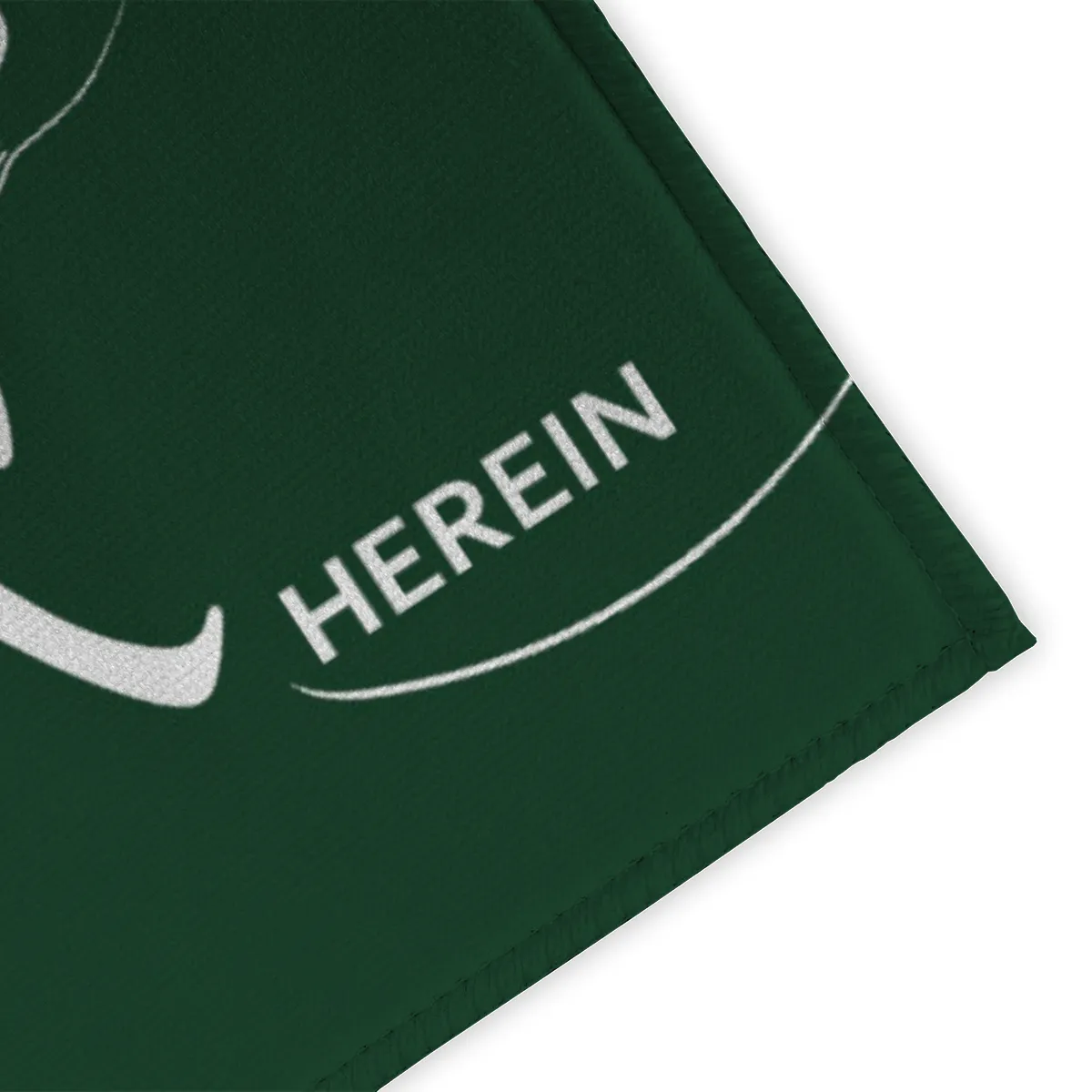 Spruch-Fußmatte Tritt ein, bring Glück herein - Schmutzfangmatte bedruckt Glück grün 70 x 50 cm