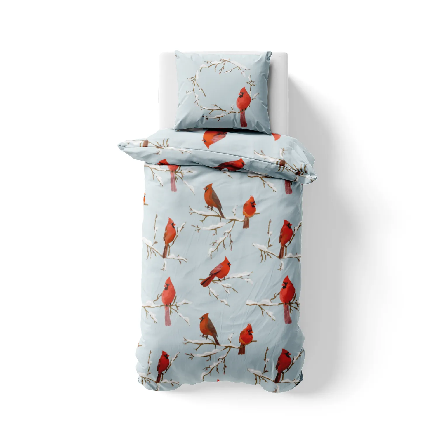Bettwäsche-Set Winterbirds Mikrofaser