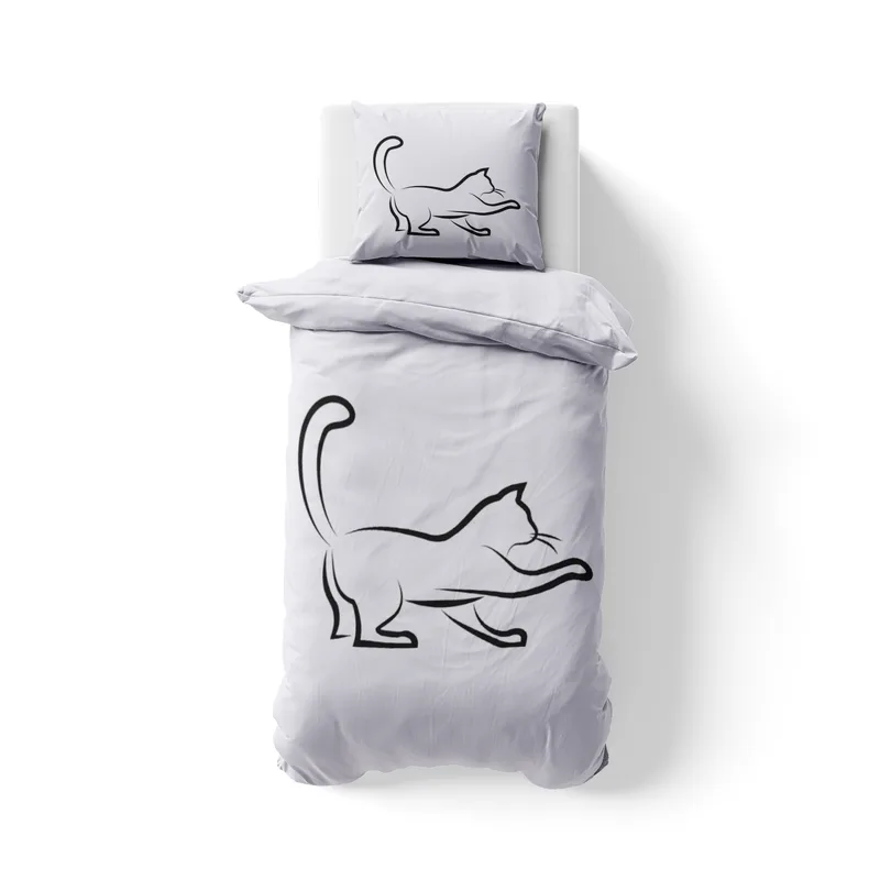Bettwäsche-Set Black Cat 3 Mikrofaser