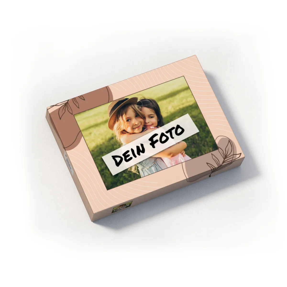 Fotopuzzle mit eigenem Bild - Fotopuzzle selbst gestalten 1000 Teile - Schachtel Herbstblätter - 1000 Teile Puzzle mit Foto - Geschenk Geburtstag Herbstblätter 1000 Teile Quer