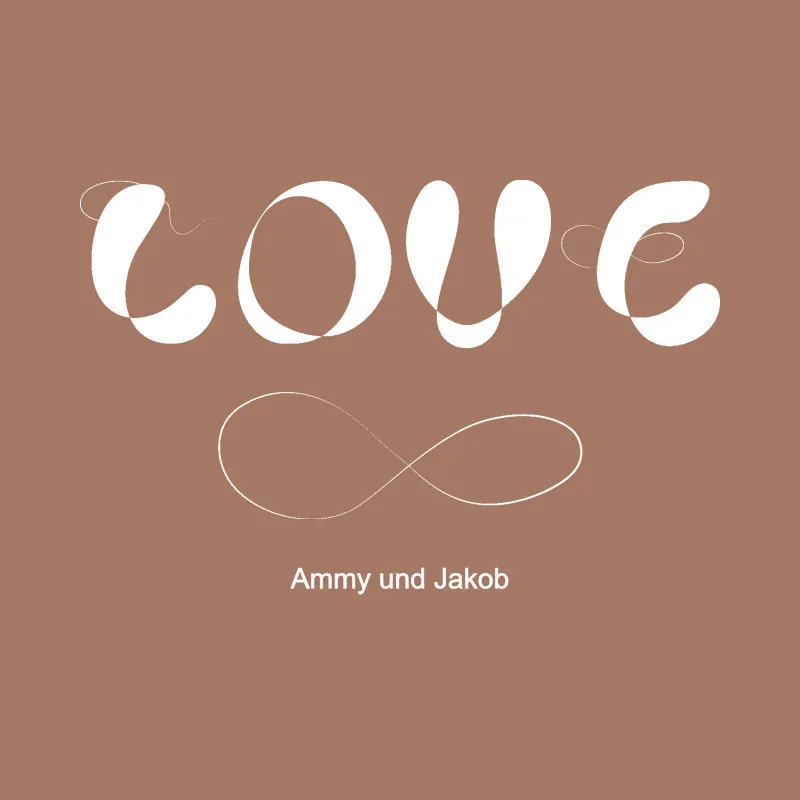 Samtkissenbezug Infinite Love - mit Namen personalisierbar - Geschenkidee Valentinstag, Hochzeit lila 40 x 40 cm