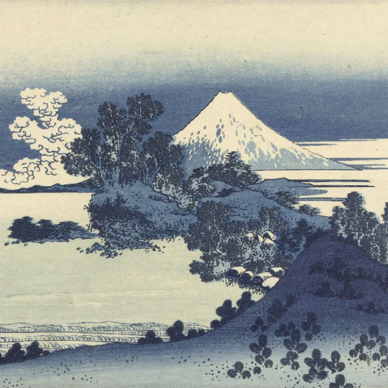 Samtkissenhülle Der Strand - Hokusai