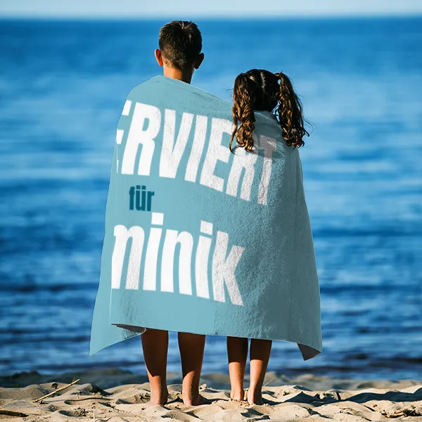 Handtuch "Reserviert für" mit Namen personalisierbar - personalisiertes Namenshandtuch - witziges Handtuch mit Namen und Spruch - Reserviert rosa