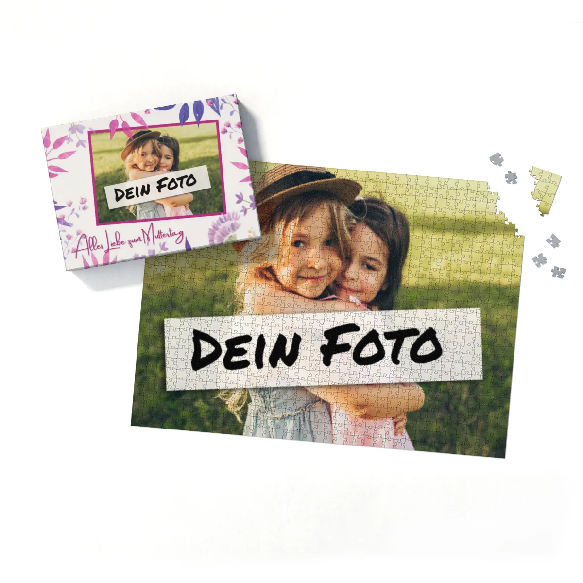 Fotopuzzle 500 Teile personalisiert Erwachsene - Schachtel Muttertag