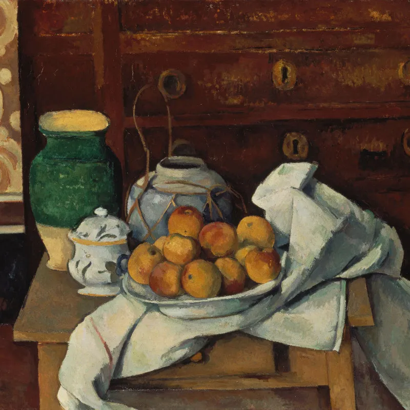 Samtkissenhülle Stilleben Cézanne