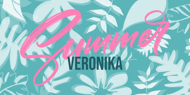 Badetuch Summer mit tropischen Blättern - mit Namen personalisierbar - personalisiertes Namensbadetuch - Strandtuch Sommer mit Namen - Summerleaves