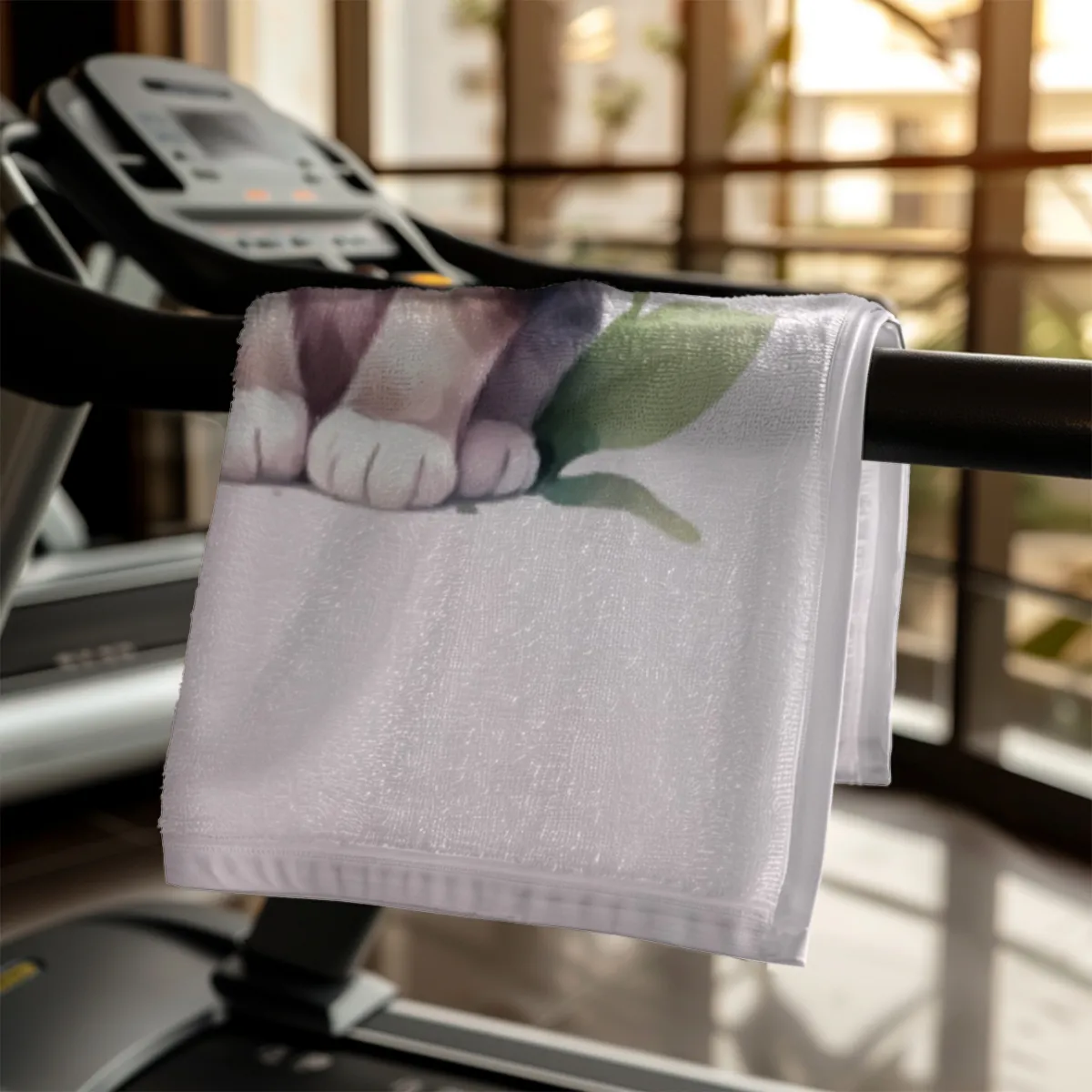 Handtuch mit Namen personalisierbar - personalisiertes Namens-Handtuch mit Wunschtext - Katze rosa