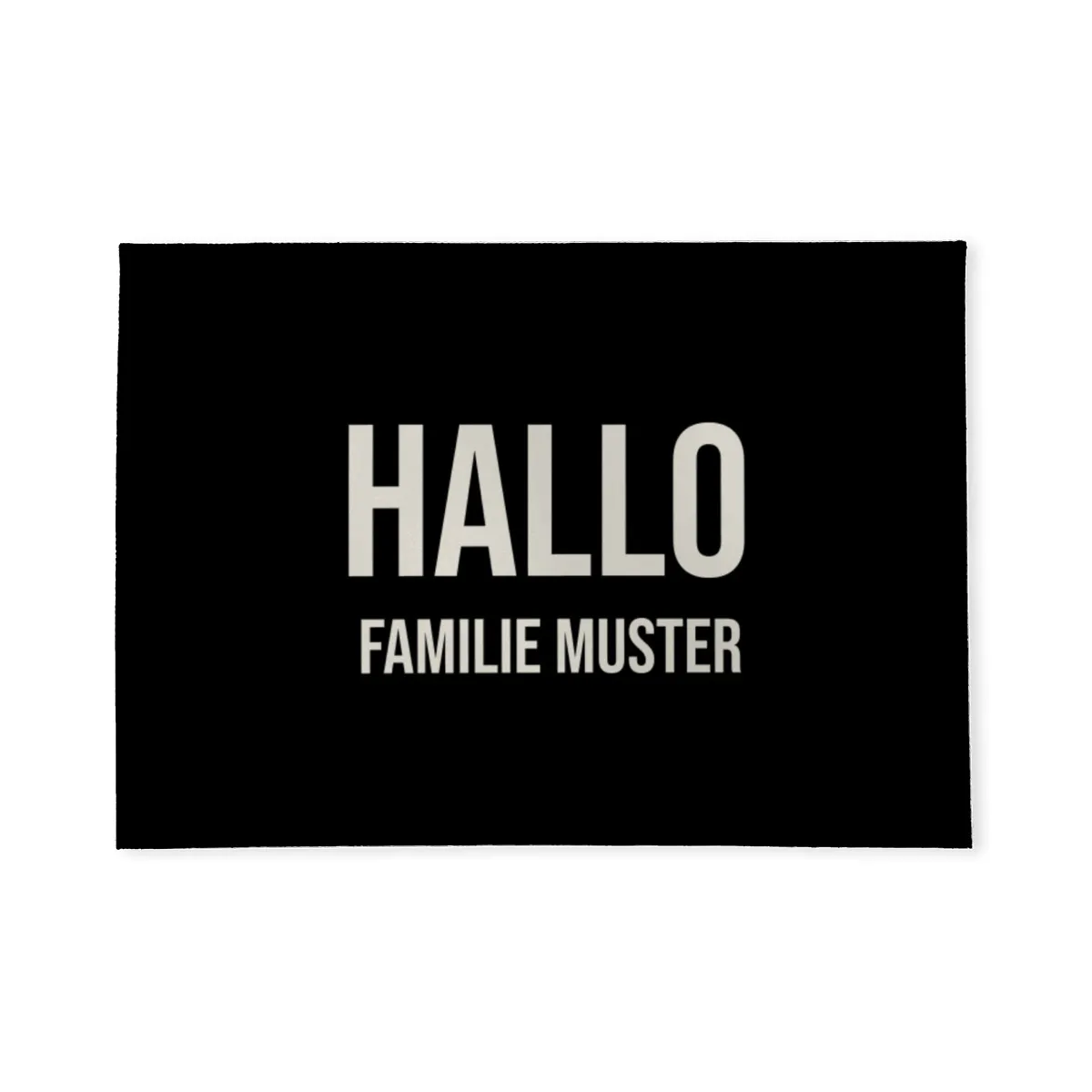 Fußmatte personalisiert Minimalistic - Geschenkidee für Familie, Paare, zum Einzug - Fussmatte mit Namen bedruckt Minimalistisch 2 Zeilen 70 x 50 cm