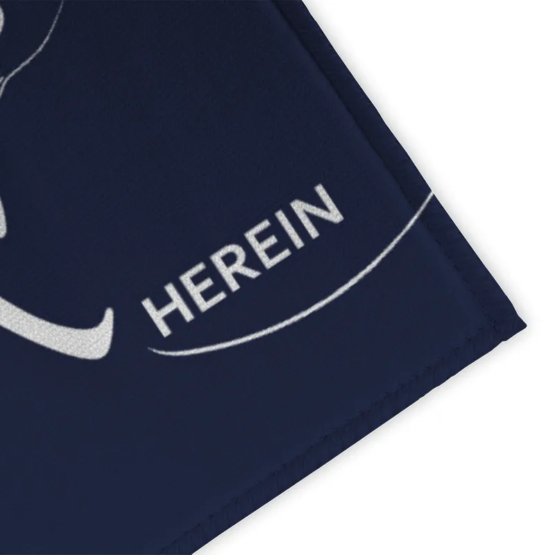 Spruch-Fußmatte Tritt ein, bring Glück herein - Schmutzfangmatte bedruckt Glück grün 70 x 50 cm
