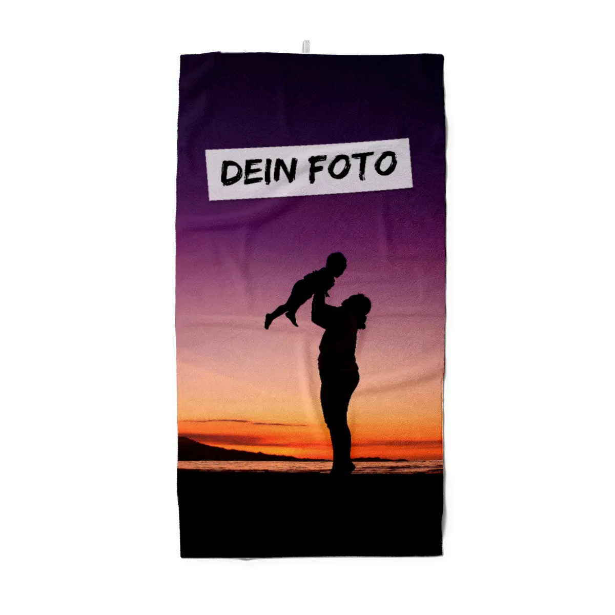 Handtuch mit Foto - personalisiertes Fotohandtuch - Foto-Handtuch selbst gestalten - 1 Foto