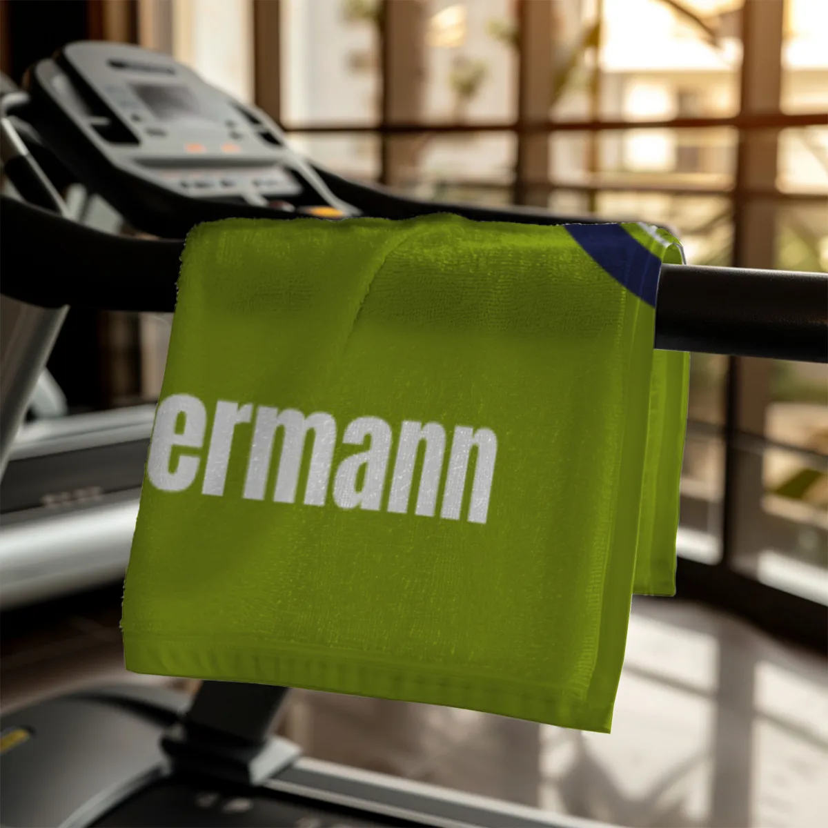 Badetuch Sport - mit Namen personalisierbar - personalisiertes Namens-Badetuch - Strandtuch mit Wunschtext - Fahrrad