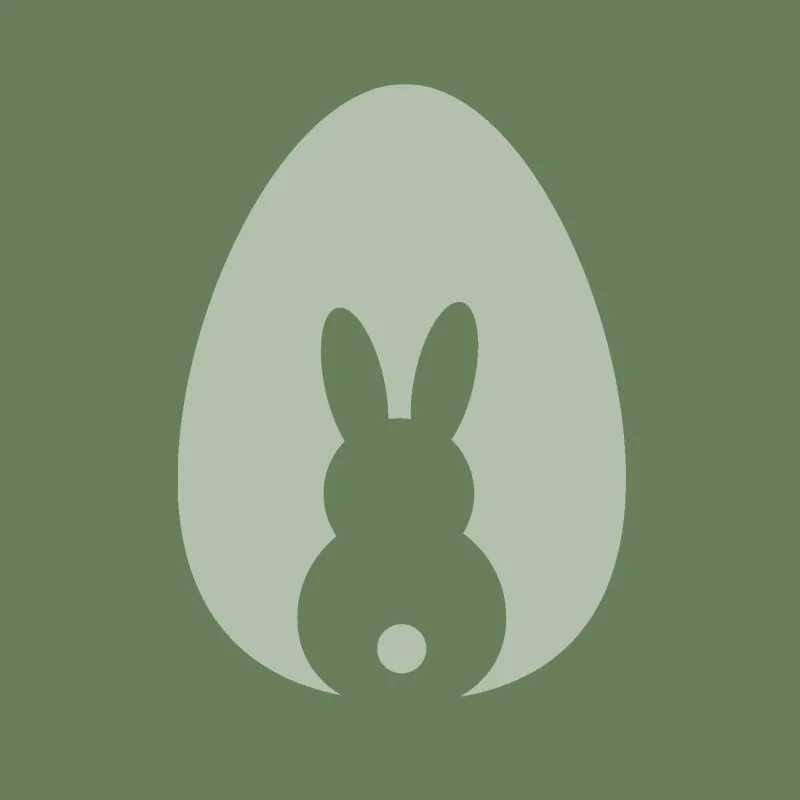Samtkissenbezug Hase im Ei