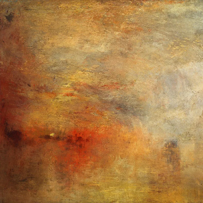 Samtkissenbezug Sonnenuntergang Turner