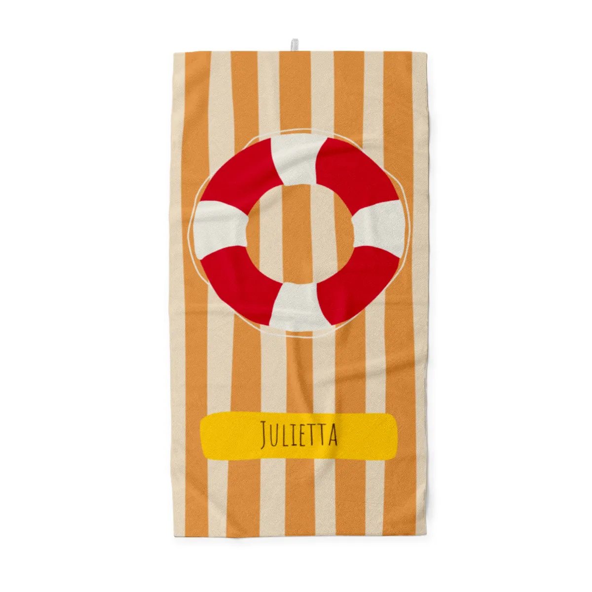 Badetuch Sommer - mit Namen personalisierbar - personalisiertes Namens-Badetuch - Strandtuch mit Wunschtext -