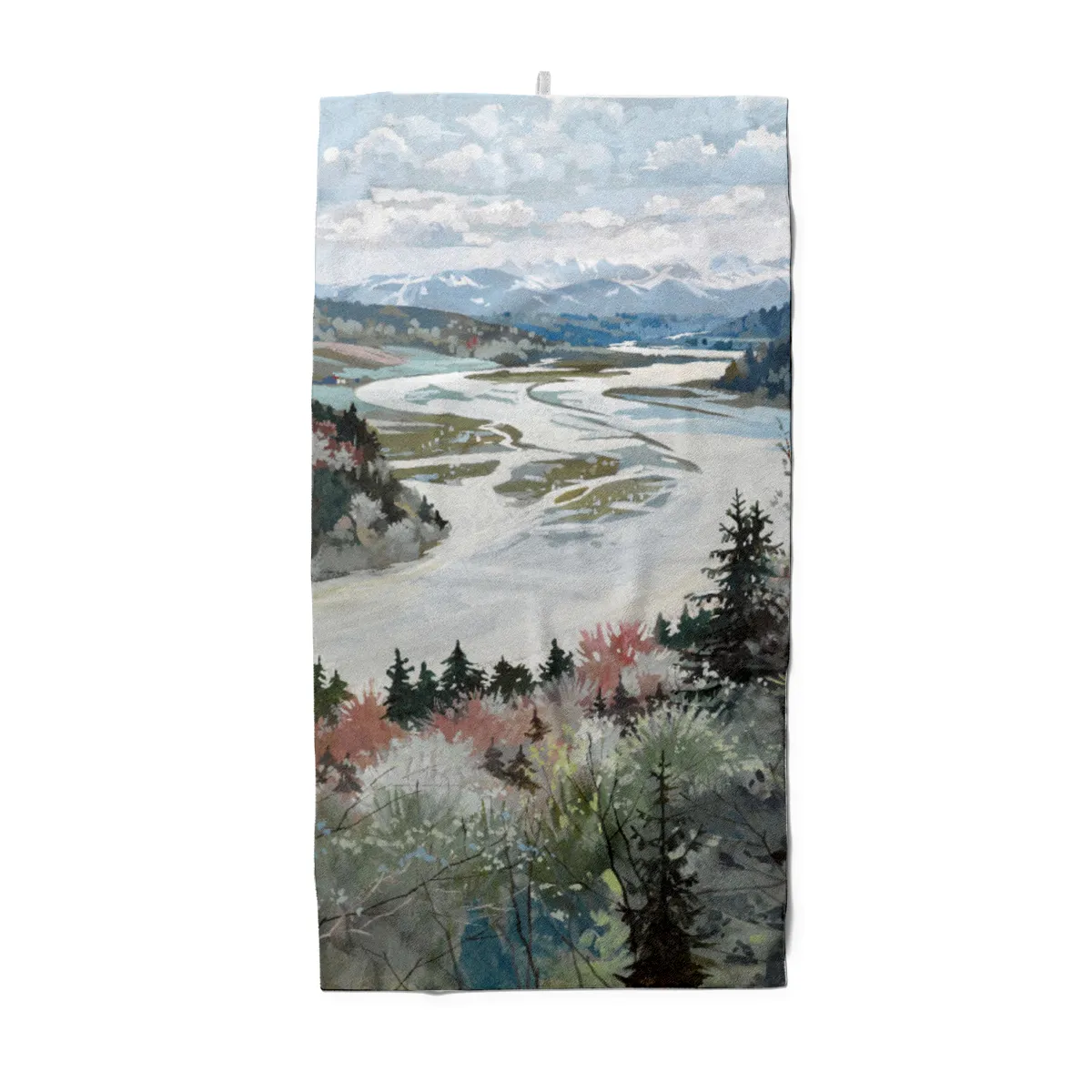 Handtuch Landschaft im Isartal - Alfred Haushofer