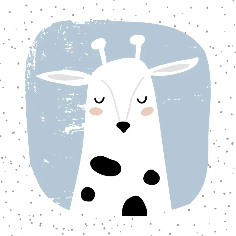 Samtkissenbezug Sweet Giraffe