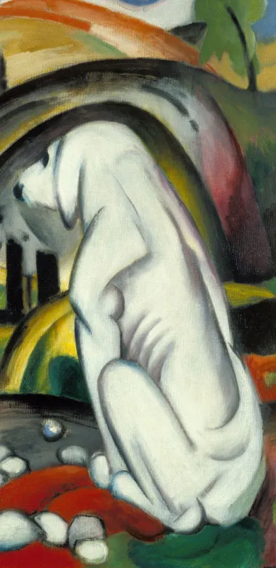 Handtuch Der weiße Hund - Franz Marc