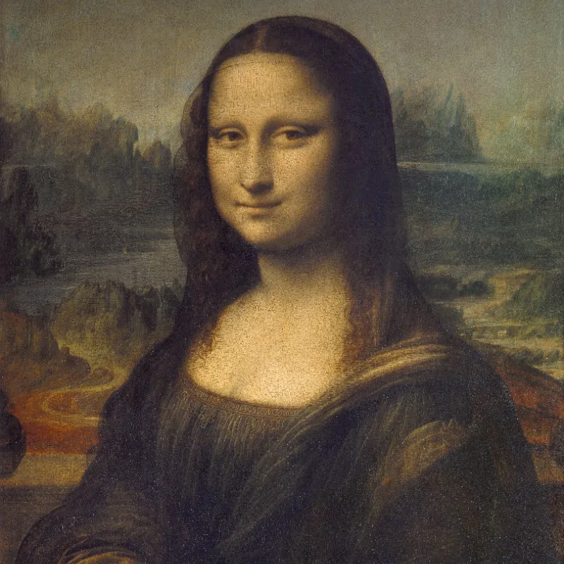 Samtkissenbezug Mona Lisa Da Vinci