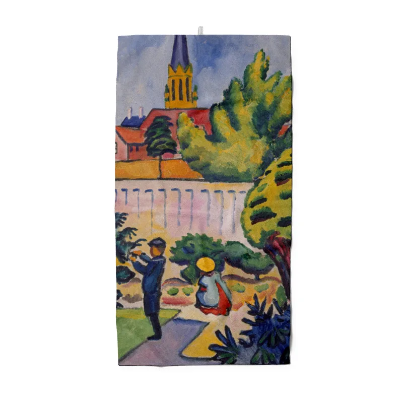 Duschtuch Kinder im Garten - August Macke