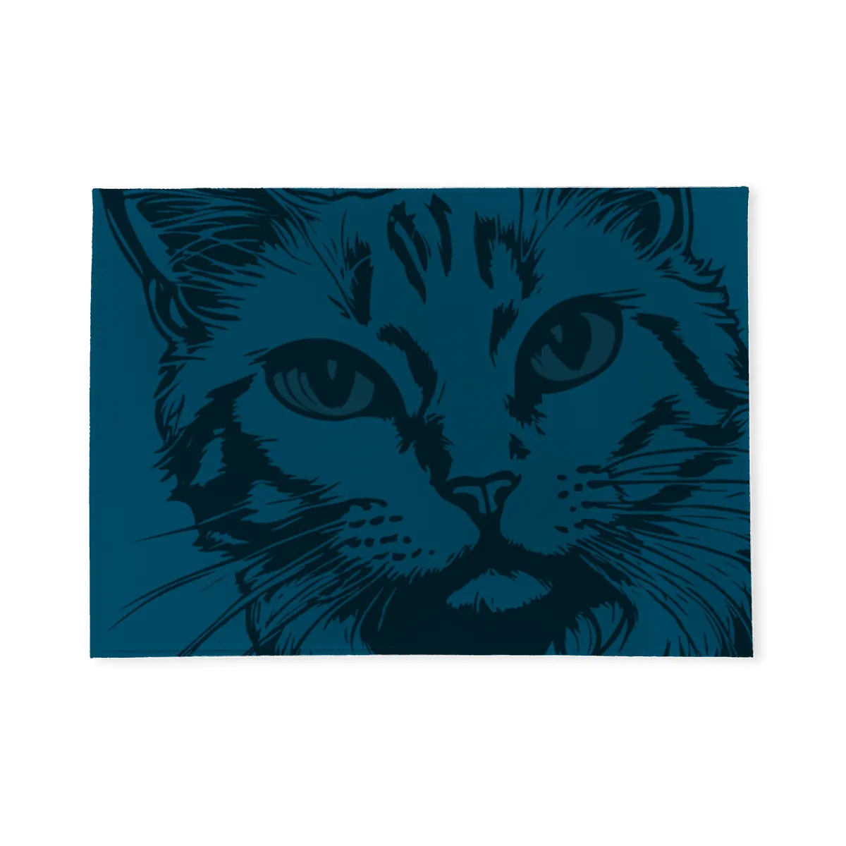 Fußmatte Katzenporträt