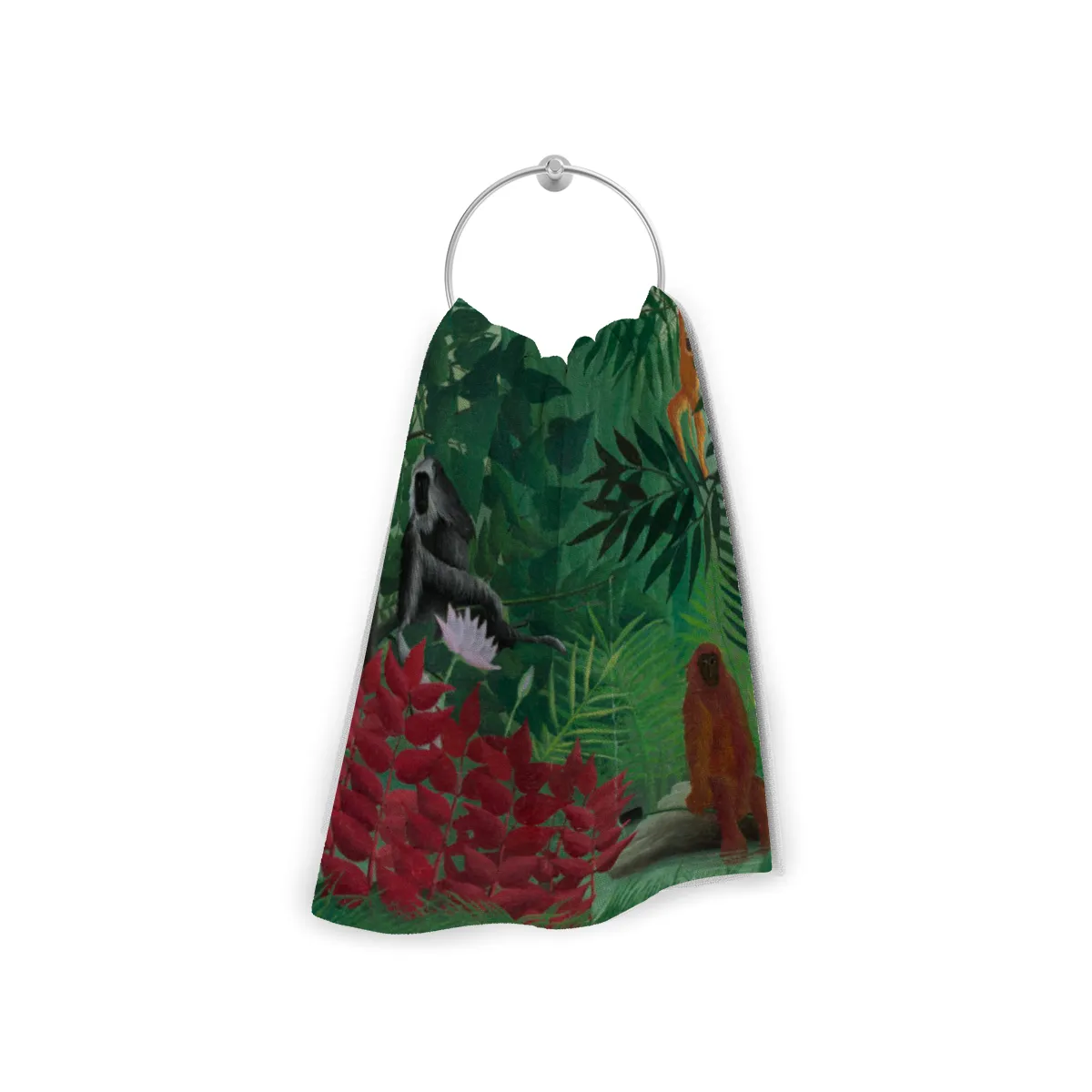 Handtuch Tropenwald mit Affen - Henri Rousseau