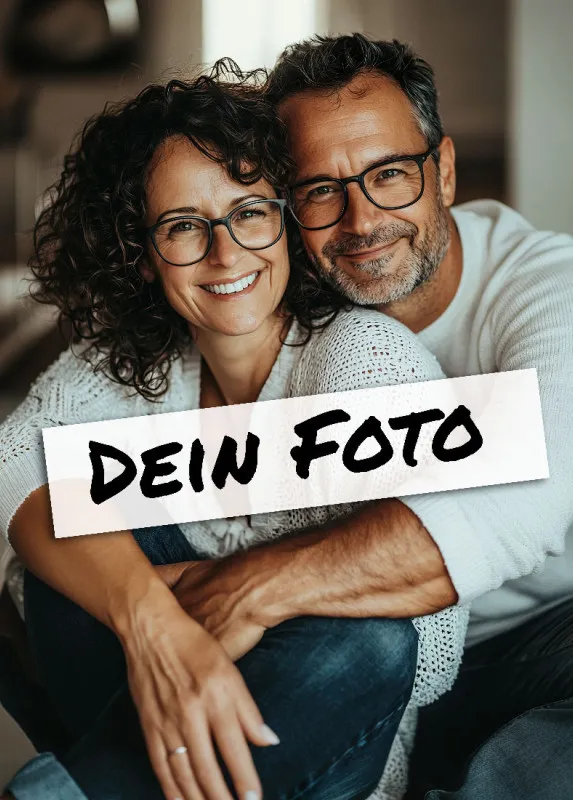 Fotopuzzle mit eigenem Bild - Fotopuzzle selbst gestalten 1000 Teile - Schachtel Weihnachtsbordüre - 1000 Teile Puzzle mit Foto - Geschenk Weihnachten Xmas2 1000 Teile Quer