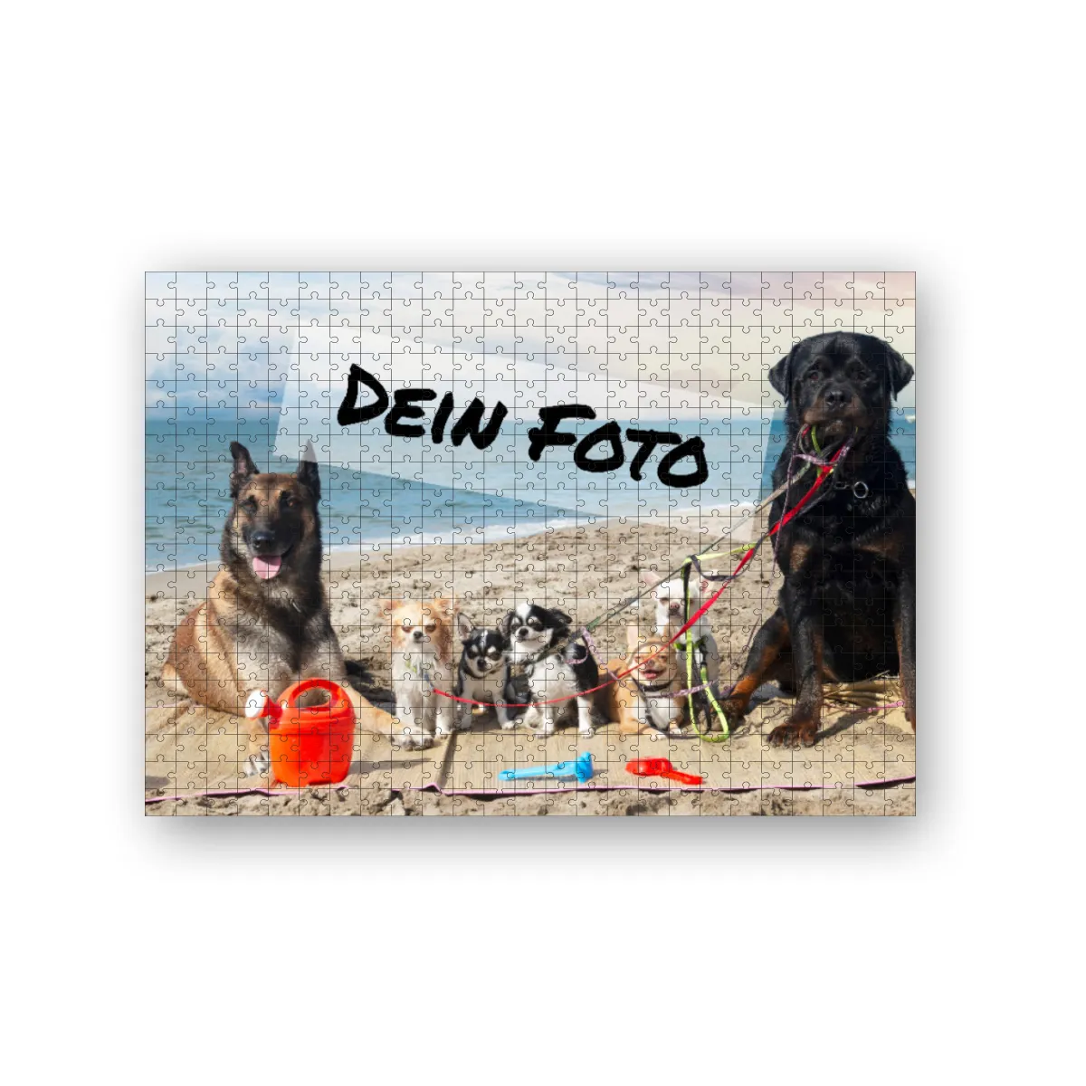 Fotopuzzle mit eigenem Bild - Fotopuzzle selbst gestalten 1000 Teile Hochformat - Schachtel Happy Birthday - Puzzle mit Foto personalisiert - Geschenk Geburtstag Happy Birthday 1000 Teile Hoch