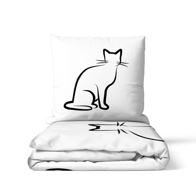 Bettwäsche-Set Black Cat 1 Mikrofaser