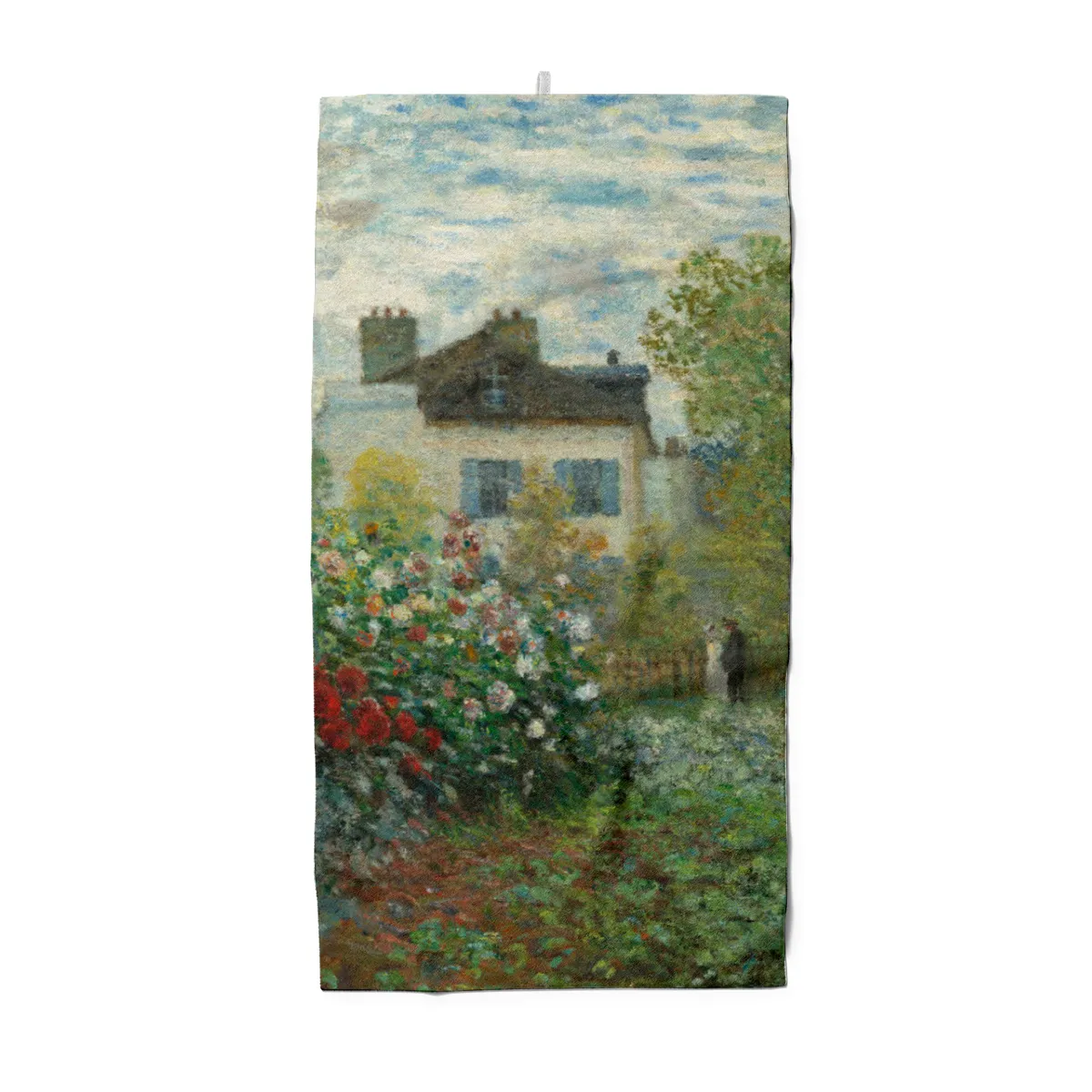 Handtuch Der Garten des Künstlers in Argenteuil - Claude Monet