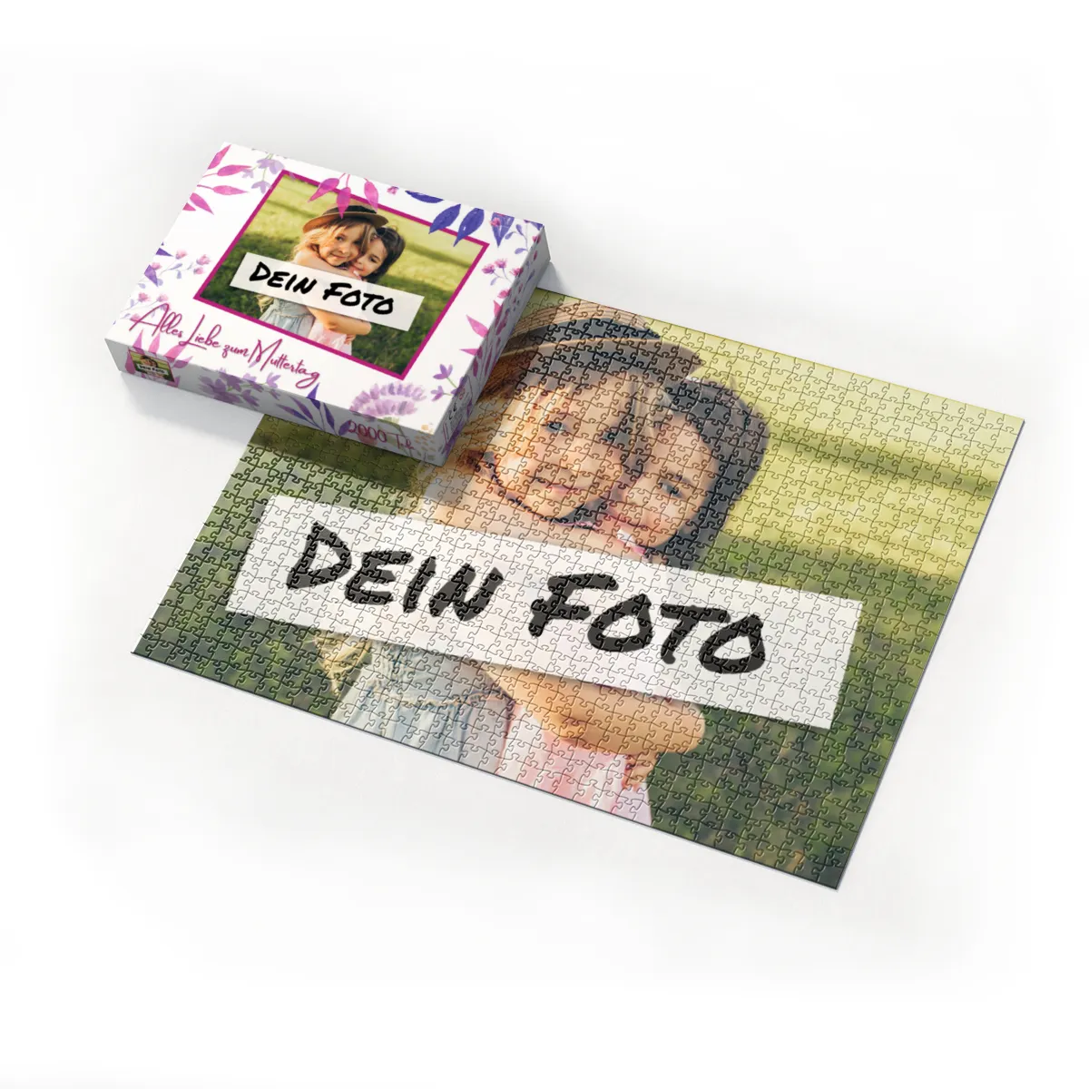 Fotopuzzle 500 Teile personalisiert Erwachsene - Schachtel Muttertag