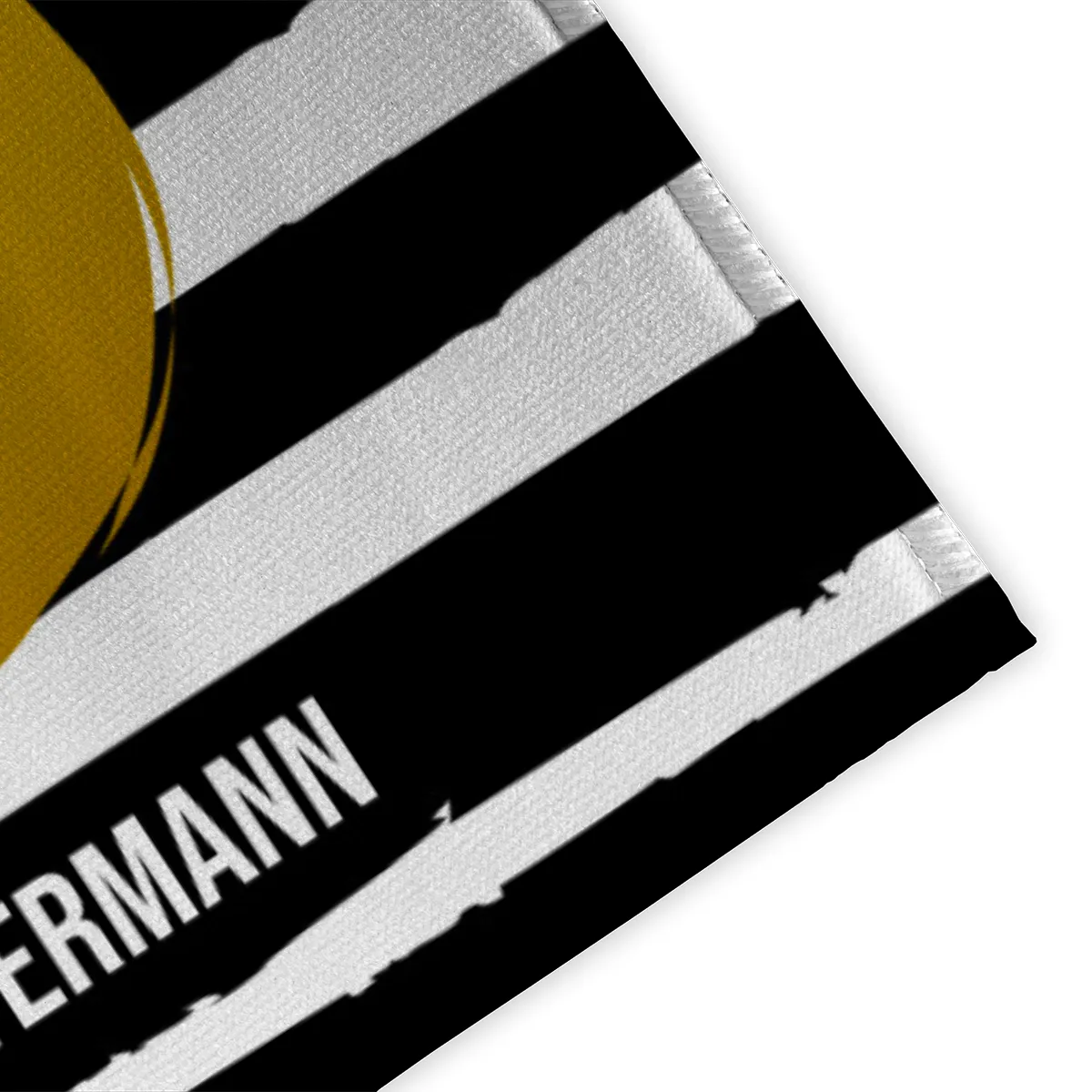 Fußmatte mit Namen personalisierbar - Geschenkidee Einzug, Geburtstag, Umzug, Paare - Fussmatte mit Namen - Motiv Hello Stripes 70 x 50 cm