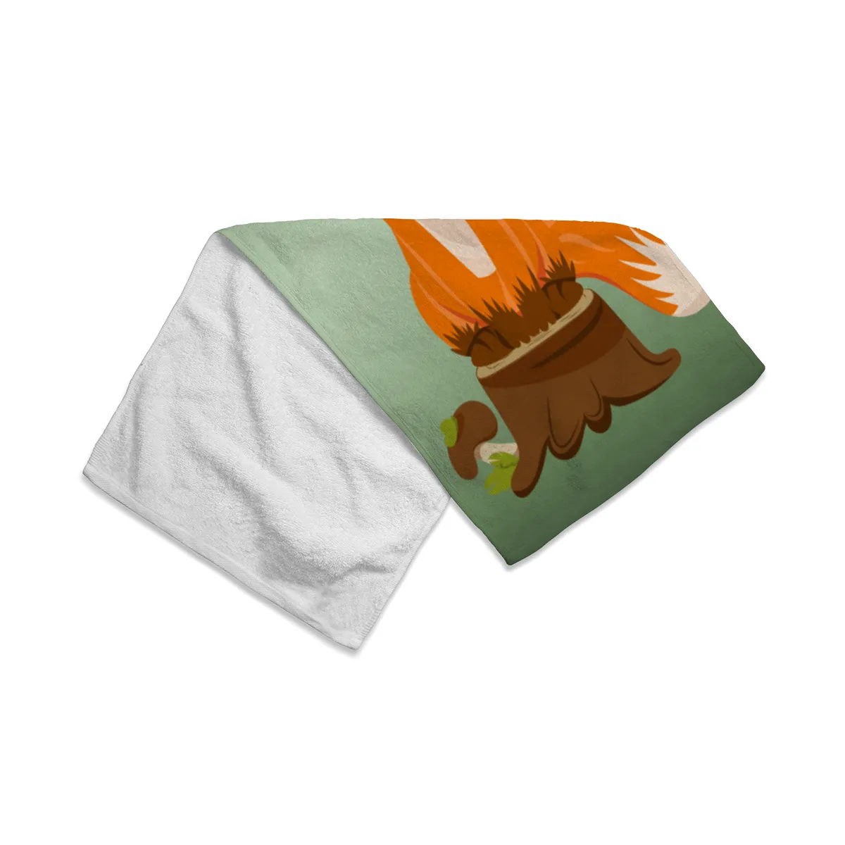 Badetuch Waldtiere mit Namen personalisierbar - personalisiertes Namens-Strandtuch - Kinderbadetuch mit Wunschtext - Fuchs