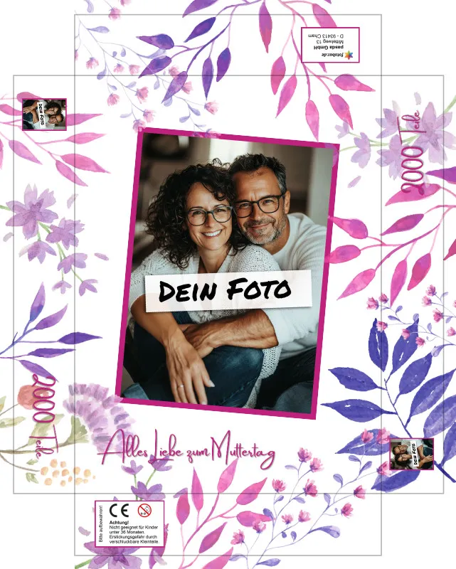Fotopuzzle 500 Teile personalisiert Erwachsene - Schachtel Muttertag
